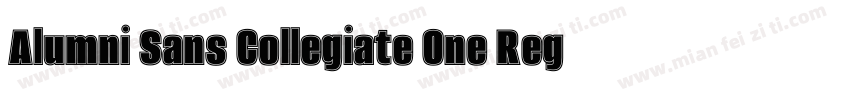 Alumni Sans Collegiate One Regular字体转换